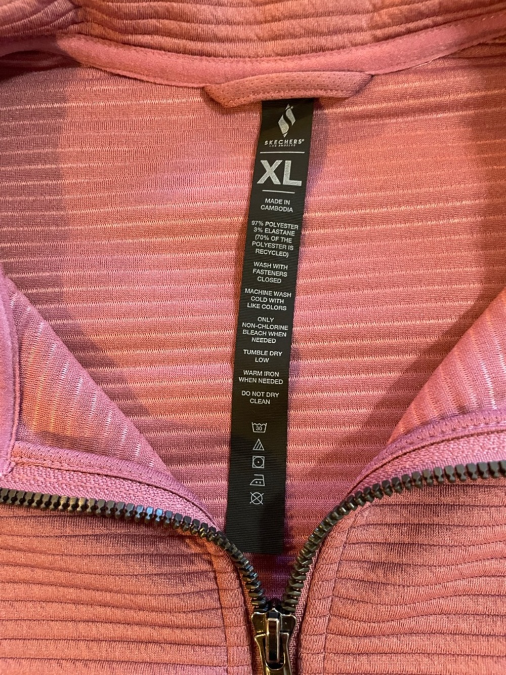 Mauve Ribbed Full-Zip Jacket - Picture 2 of 2